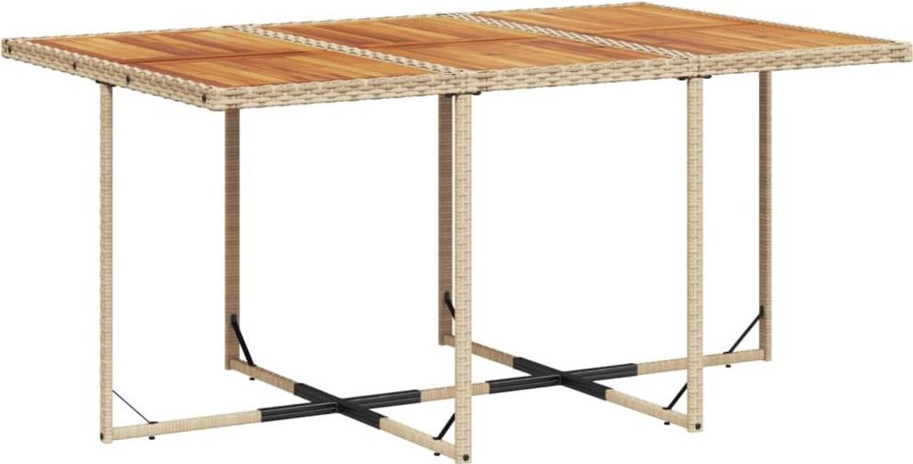 "Winter Sale" 7-tlg. Garten-Essgruppe mit Kissen Beige Poly Rattan - clorisNeu902638 - Gartenlounge-Set, Gartenmöbelset, Sitzgruppe