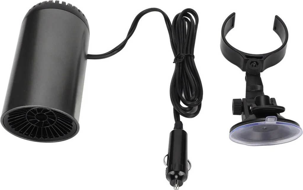 Chauffage voiture gobelet 12V 150W rotatif à 180° soufflerie d'air chaud