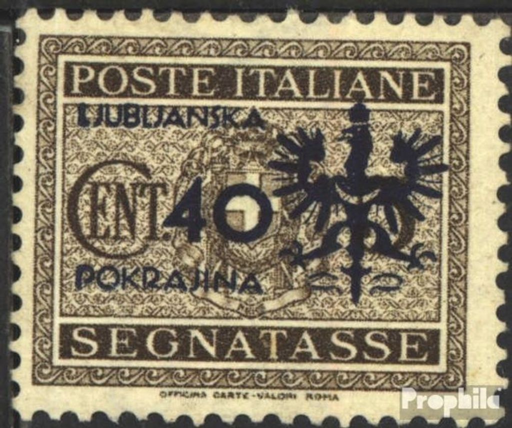 Briefmarken Laibach (Dt.Bes.2.WK.) 1944 Mi P6 postfrisch Portomarke