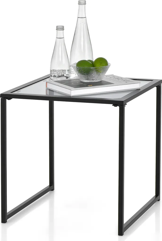 Petite table de jardin pour apéritif extérieur bout de canapé 43cm