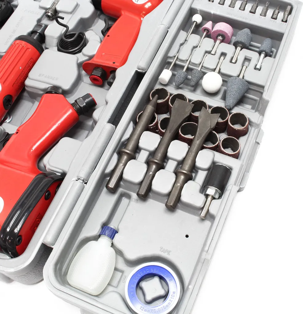 Kit outils à air comprimé pour mécanique et rénovation - 71 accessoires