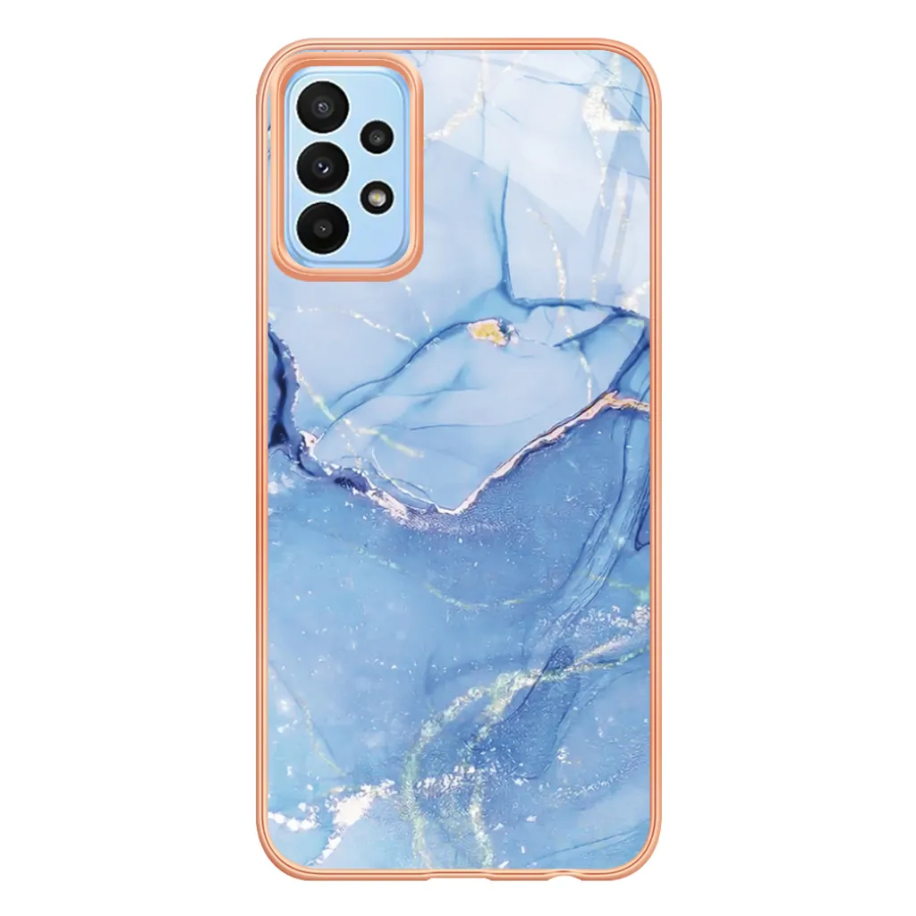 Custodia Per Nuu A23 Plus Con Protezione In Vetro Temperato 9H | Cover Con Supporto Ad Anello Metallico E Rotazione 360° | Fodere In PC Rigido E Silicone Morbido Antiurto