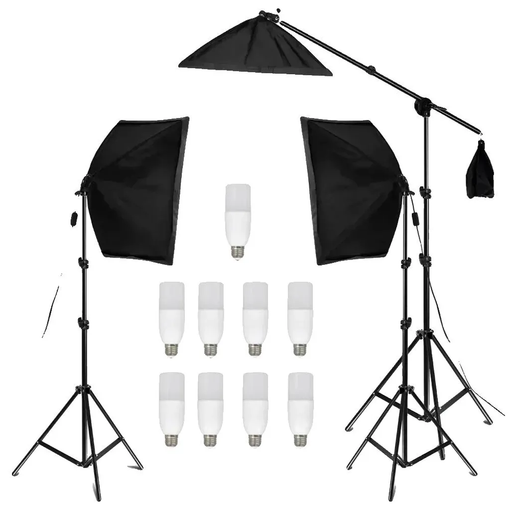 Kit d'éclairage photo SH-RGX-02-63 avec boîte à lumière et trépieds