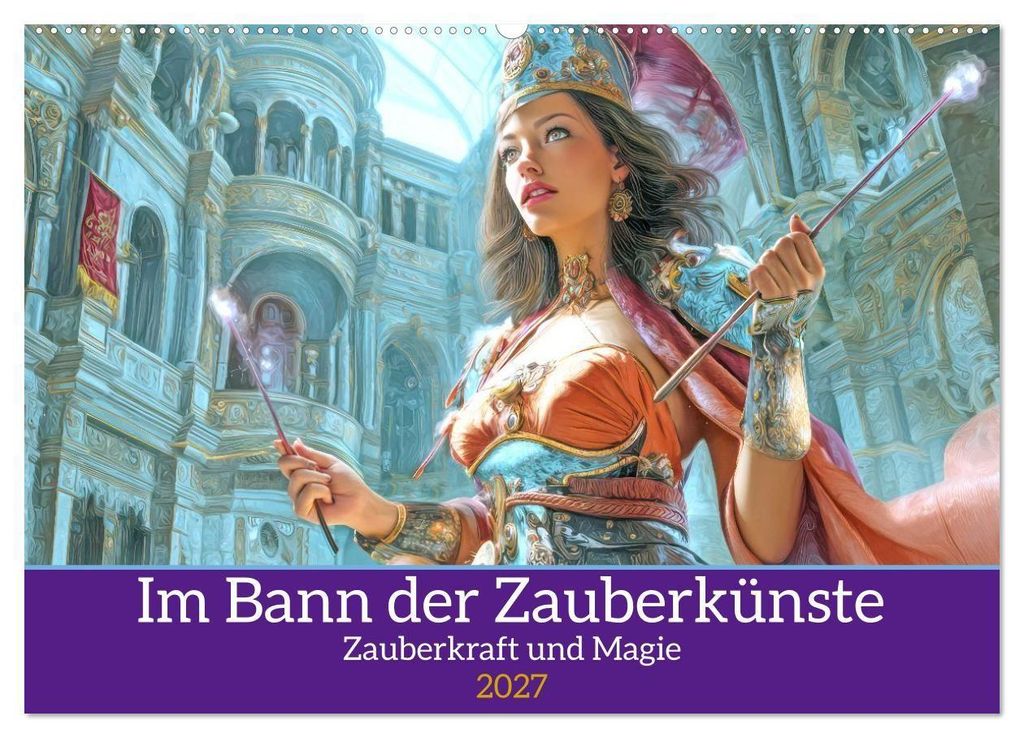 Im Bann der Zauberkünste - Zauberkraft und Magie (Wandkalender 2027 DIN A2 quer), CALVENDO Monatskalender