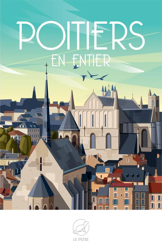 Puzzle La Loutre Poitiers en Entier 1000 pièces - Jeu de Société Illustré