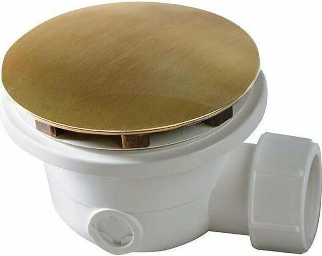 Sifone Piatti Doccia 90mm Bronzo Antico - Piletta Ispezionabile Design
