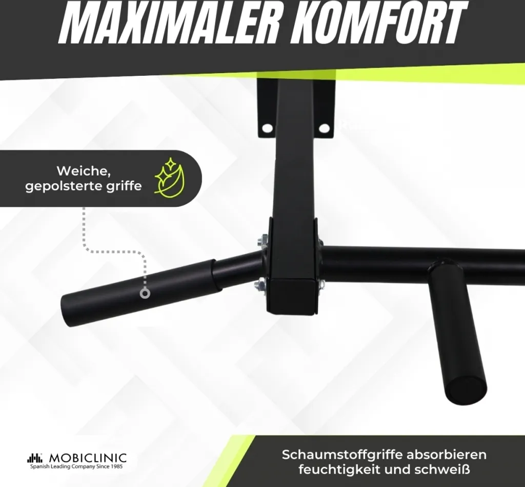 Appareil de musculation mural type barre de traction avec mousse soft