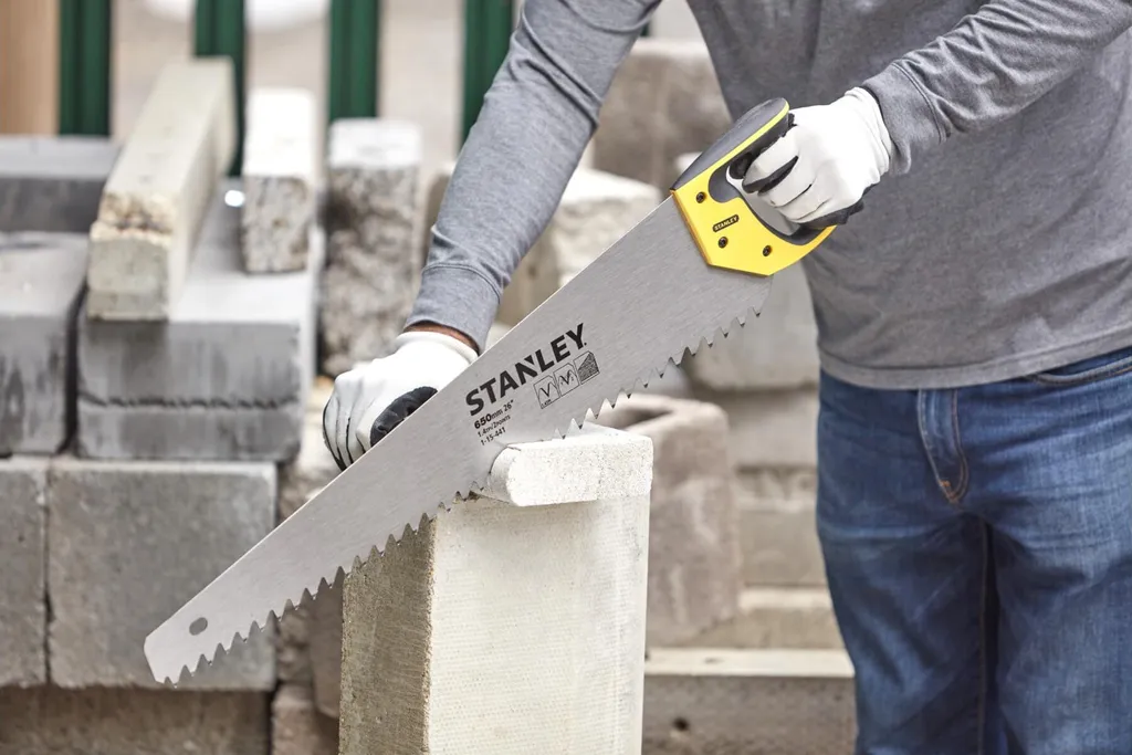 Stanley Scie à Béton Cellulaire 650 mm - Modèle Spécial Haute Précision