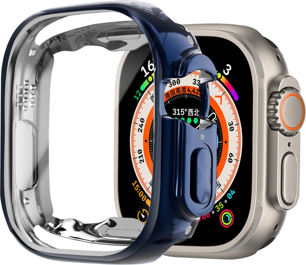 Strap-it Apple Watch Ultra TPU-Hülle 49mm (Dunkelblau)