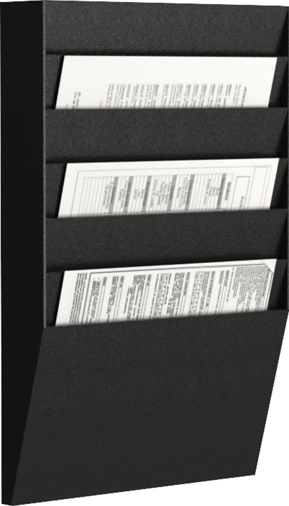 Cartella Design Paperflow A4H1X6.01 Nero - Organizer 6 Tasche A4