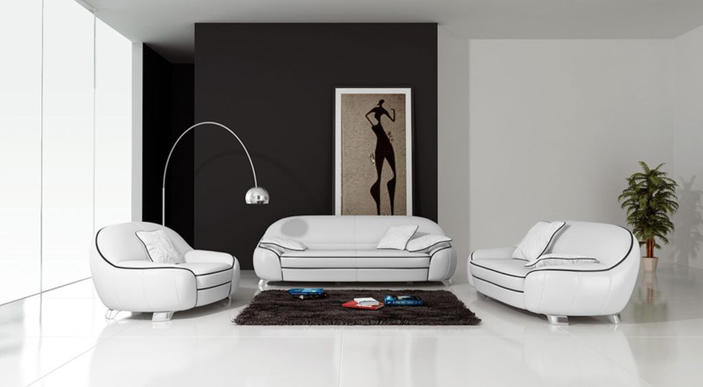 Ledersofa Couch Sofagarnitur 3+2 Sitzer Garnituren Design Modern Sofa Designer