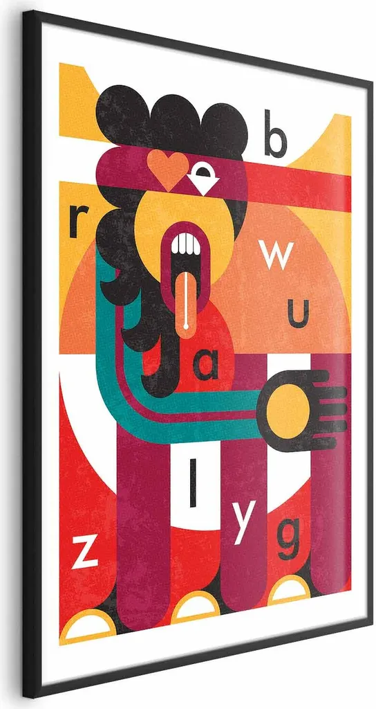 Poster Art of Design 40x60 cm con cornice nera con margine