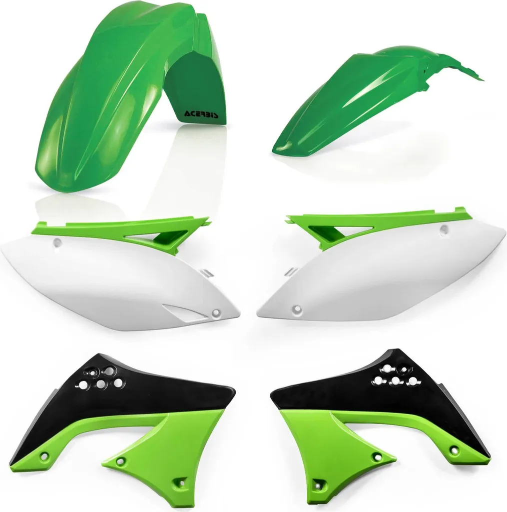 Kit Carénage Flexible Haute Résistance Vert/Blanc Kawasaki KX 450 F 2010