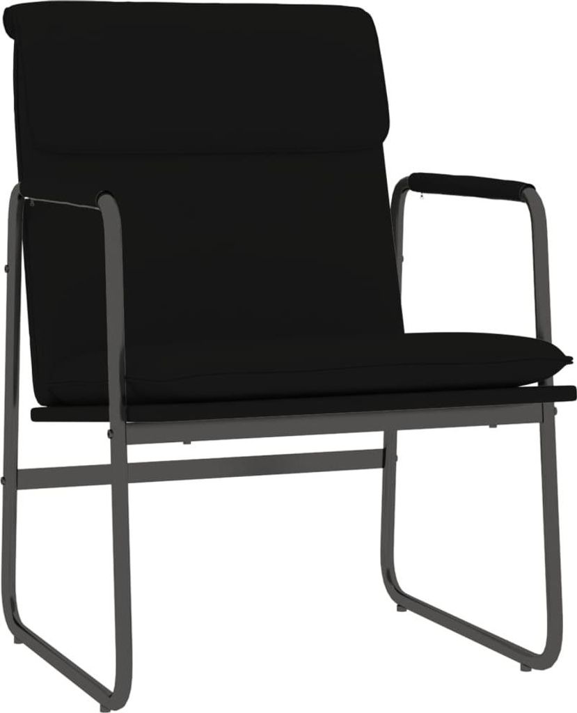 vidaXL Loungesessel Schwarz 55x64x80 cm Kunstleder