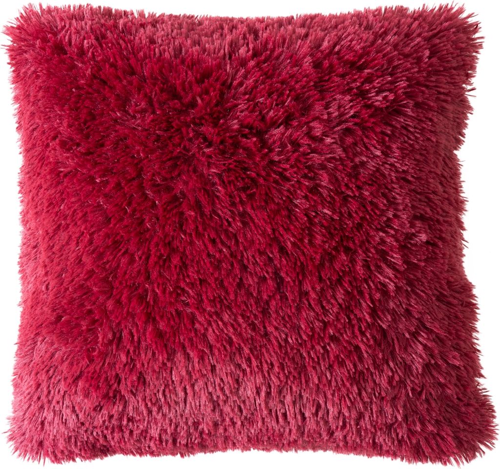 Kissen - 50 x 50 cm - Rot - Polyester - Velours
