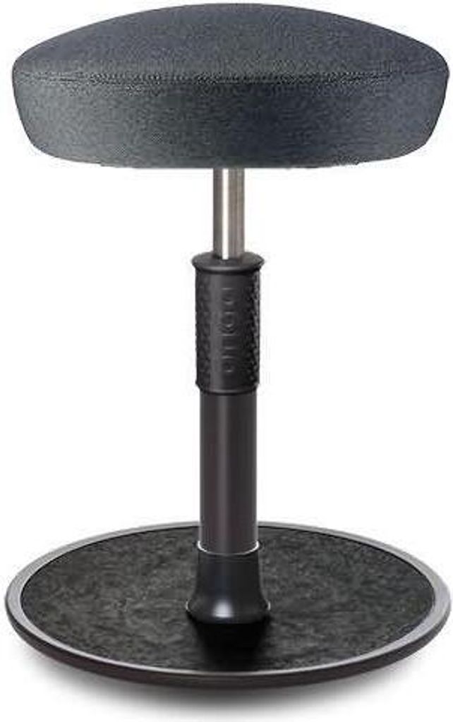 Sitz- Stehhocker Free Regular Hutsitz Camira Rivet Anthrazit schwarz /schwarz.