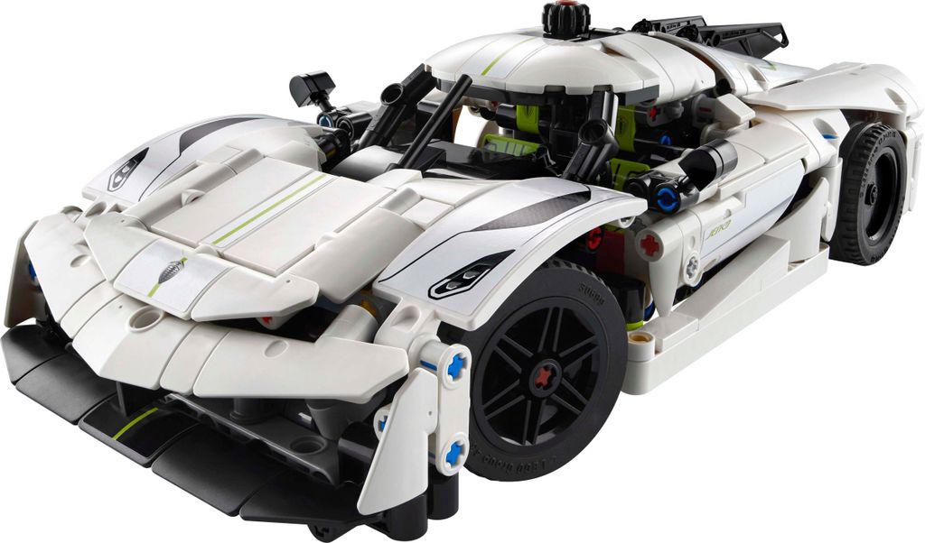Witte Koenigsegg Jesko Absolut hypercar - Technic LEGO Productafbeelding 