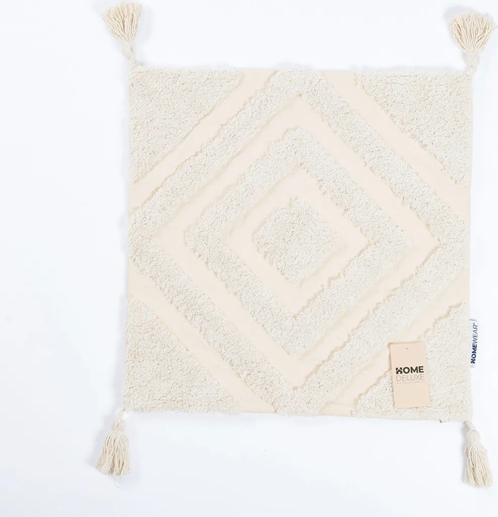 Offerta Cuscino JARA Home Deluxe 50x50 Crema - Imbottitura Inclusa