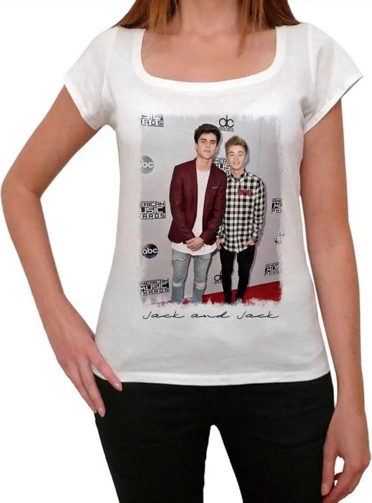 Damen Grafik T-Shirt Bube und Bube 4 – Jack And Jack 4 – Öko-Verantwortlich Vintage Jahrgang Kurzarm Lustige Druck Geburtstag Geschenk Frau