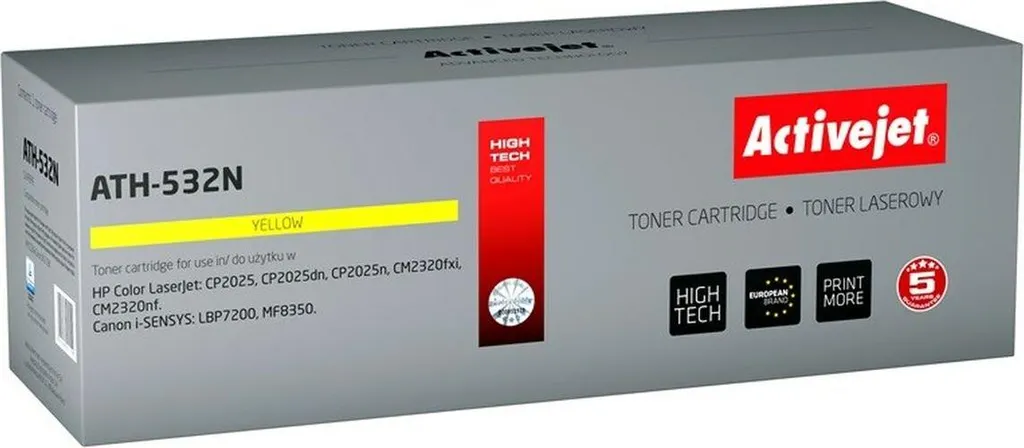 Toner Activejet ATH-532N Giallo per HP CC532A: Risparmio e Qualità