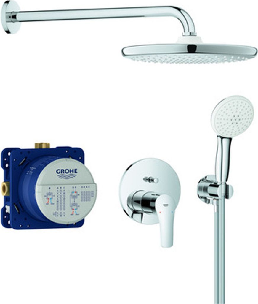 Grohe Eurosmart Duschsystem, Unterputz, Set mit Tempesta 250 Zubehör, 25288000
