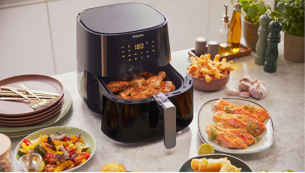Friteuse Philips HD9280 XL, airfryer connecté à air chaud de 2 kW - 6