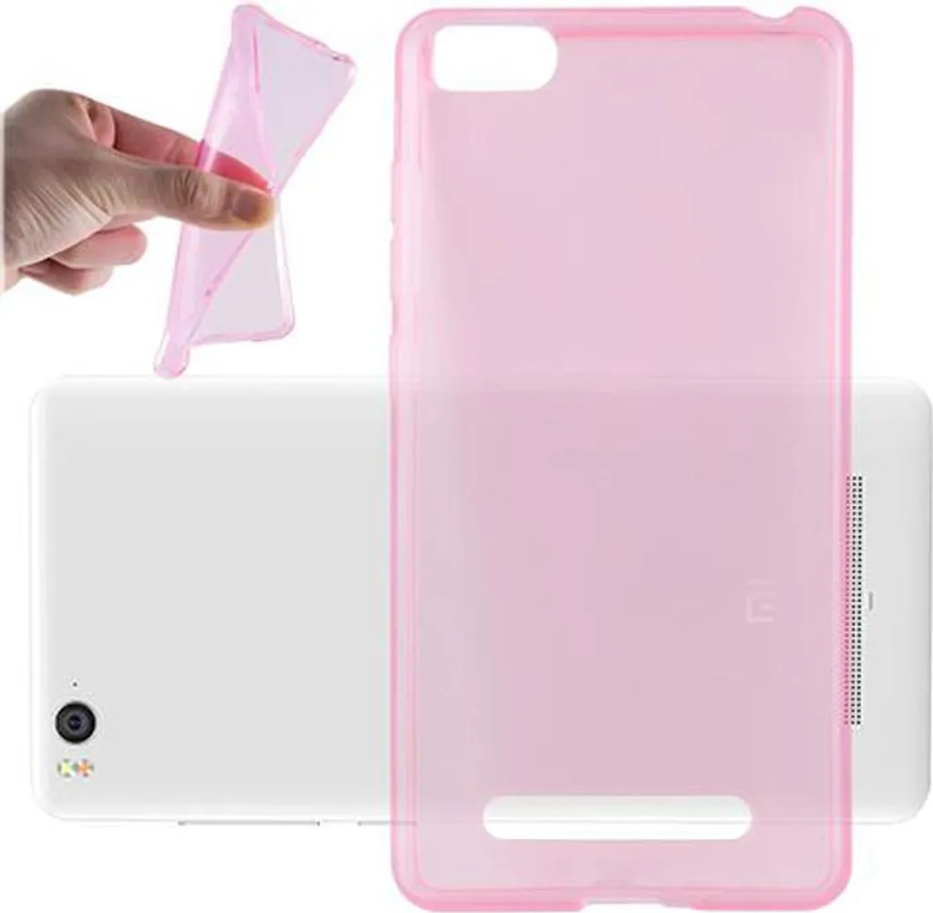 Cover Xiaomi Mi 4 Rosa Cadorabo - Protezione Dolce e Sicura in TPU
