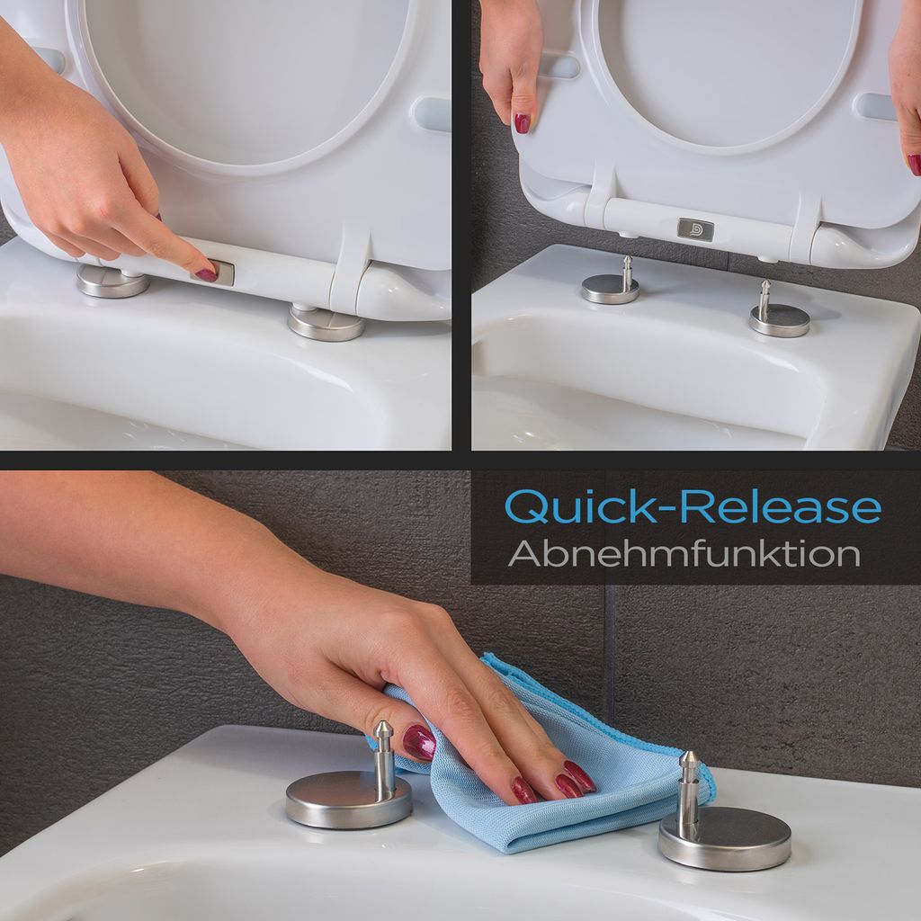 Dombach® Premium Toilettendeckel mit Absenkautomatik Produktbild 4