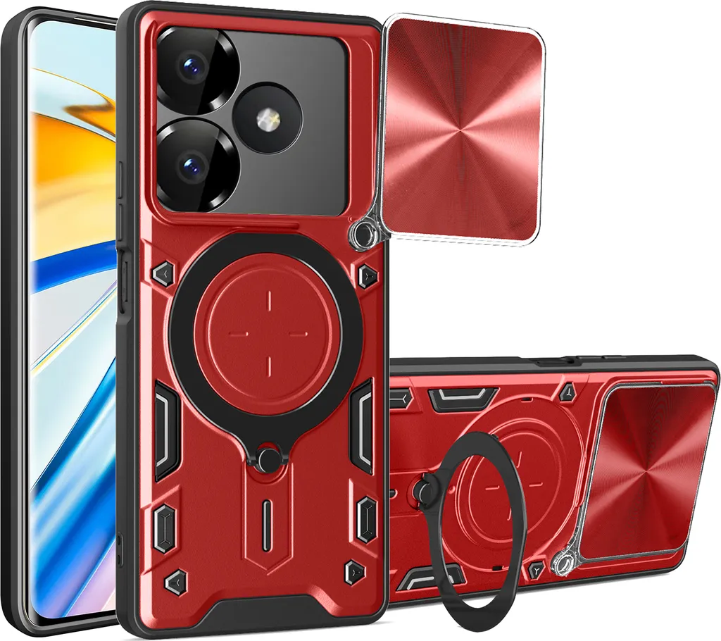 Custodia Rossa Xiaomi Redmi 13: Stile Urban e Protezione Estrema