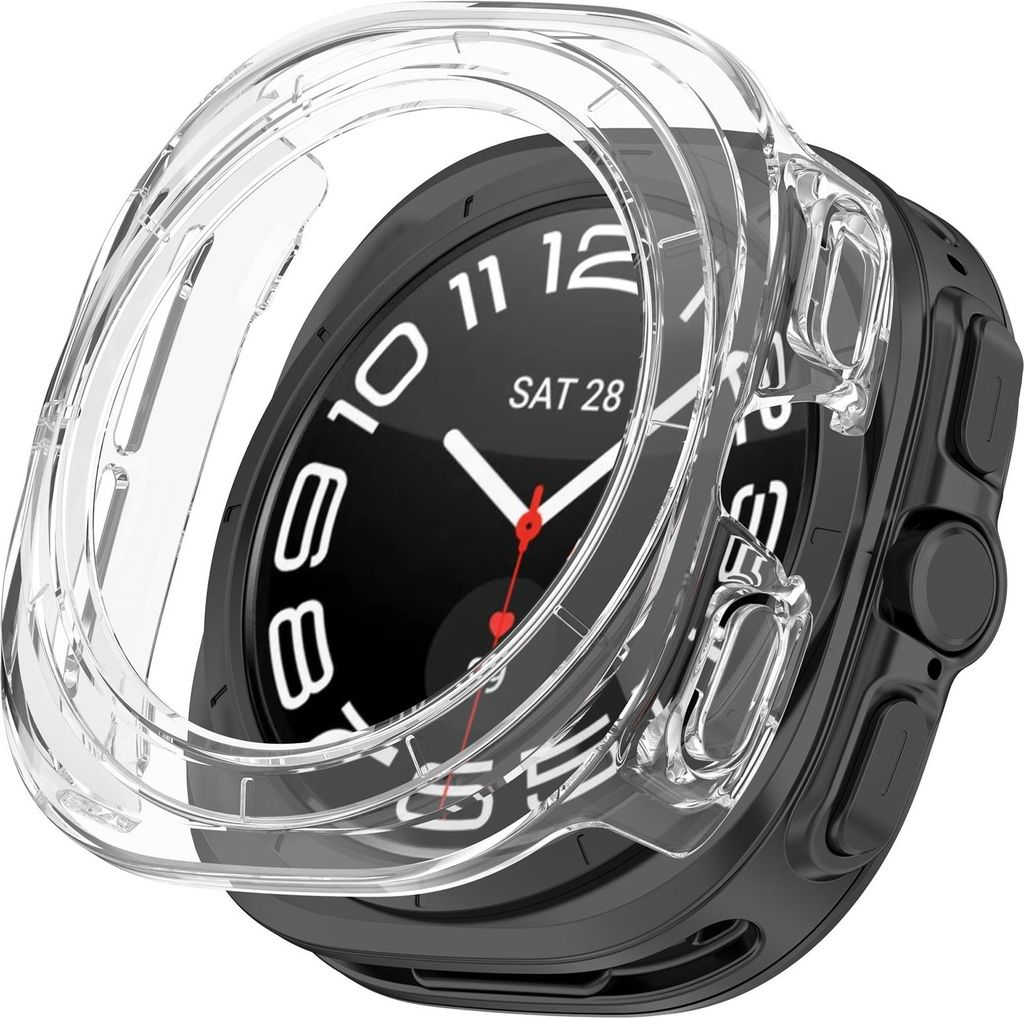 Strap-it PC-Hartschalenetui - passend für die Samsung Galaxy Watch Ultra / Ultra 2025 47mm (transparent)