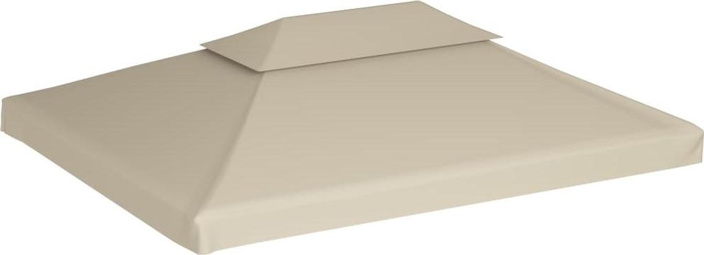 A standalone image of a beige gazebo canopy.