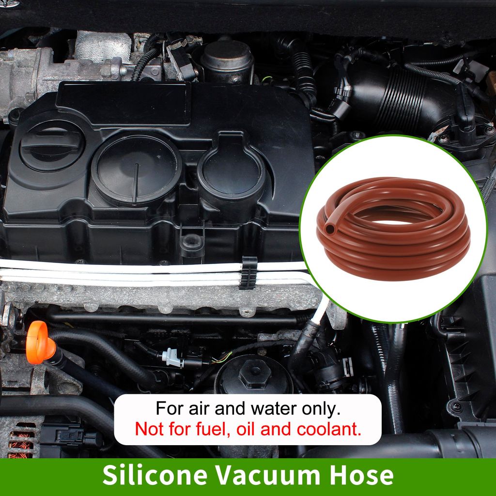 33Ft 9/16" 14mm ID 3.5mm Thickness Silikonschlauch Hochtemperatur-Automobil-Vakuumschlauch 1 Stück