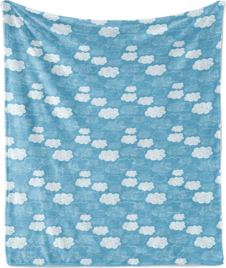 Offerta Coperta ABAKUHAUS 175x230 - Plaid Flanella Blu Heavenly
