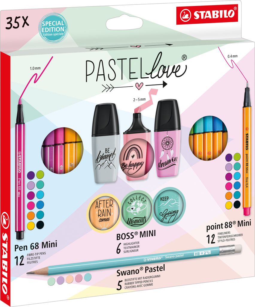 Zestaw piśmienniczy STABILO 77/5-9-5 Pastellove różne Zdjęcie produktu 