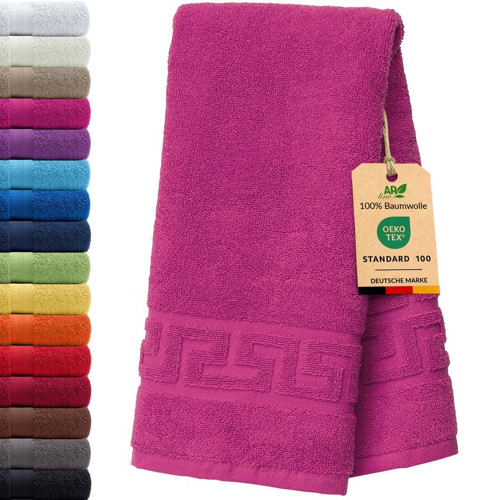 AR Line ARIZONA Handtuch-Serie – 700 g/m² Frottier in 9 Größen verfügbar, Größe: Duschvorleger 50x70 cm, Farbe: Pink