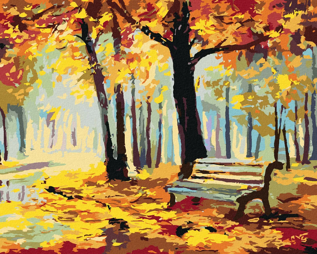 Zuty Diamond Painting Panchetta nel Parco 40x50 cm - Kit Senza Cornice