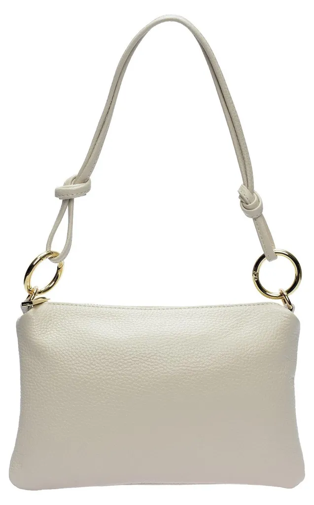 Sac bandoulière Anna Luchini SS26 AL 167T beige en cuir chic