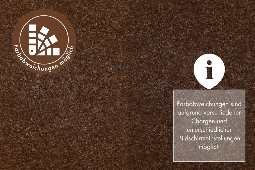 Kunstrasen Braun - 400 x 1000 cm - mit Noppen zur Drainage Produktbild 9