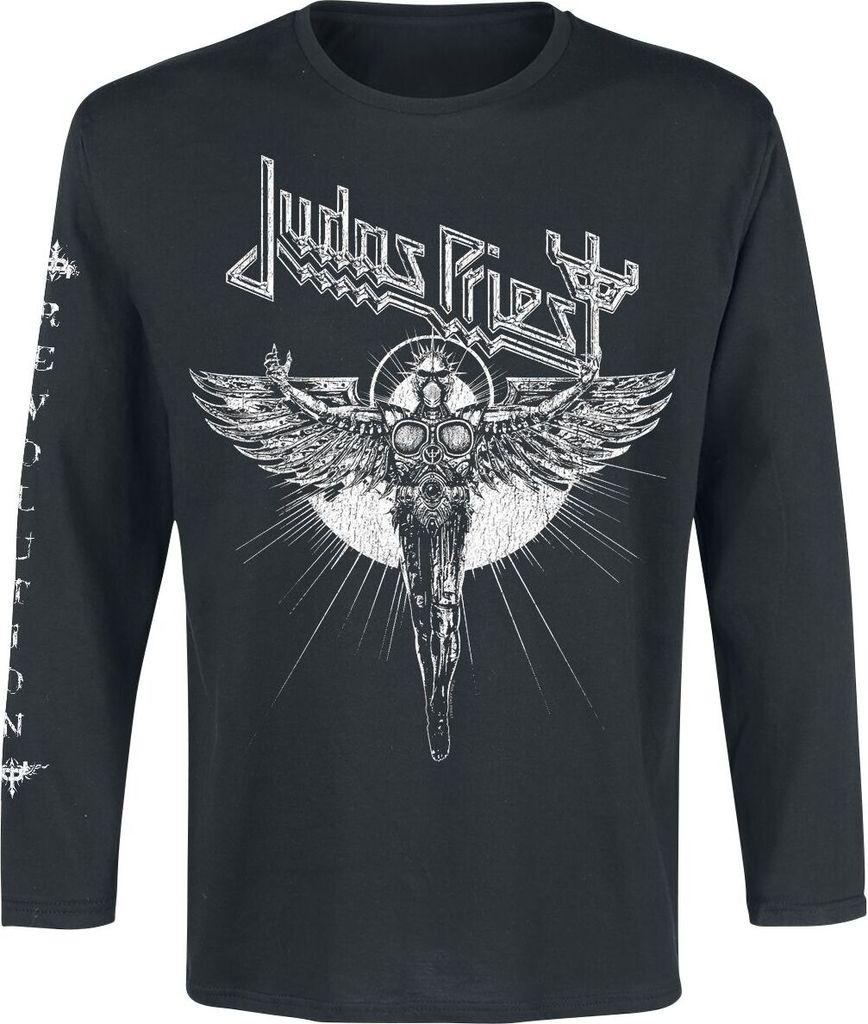 Judas Priest Langarmshirt Herren Revolution Album schwarz S