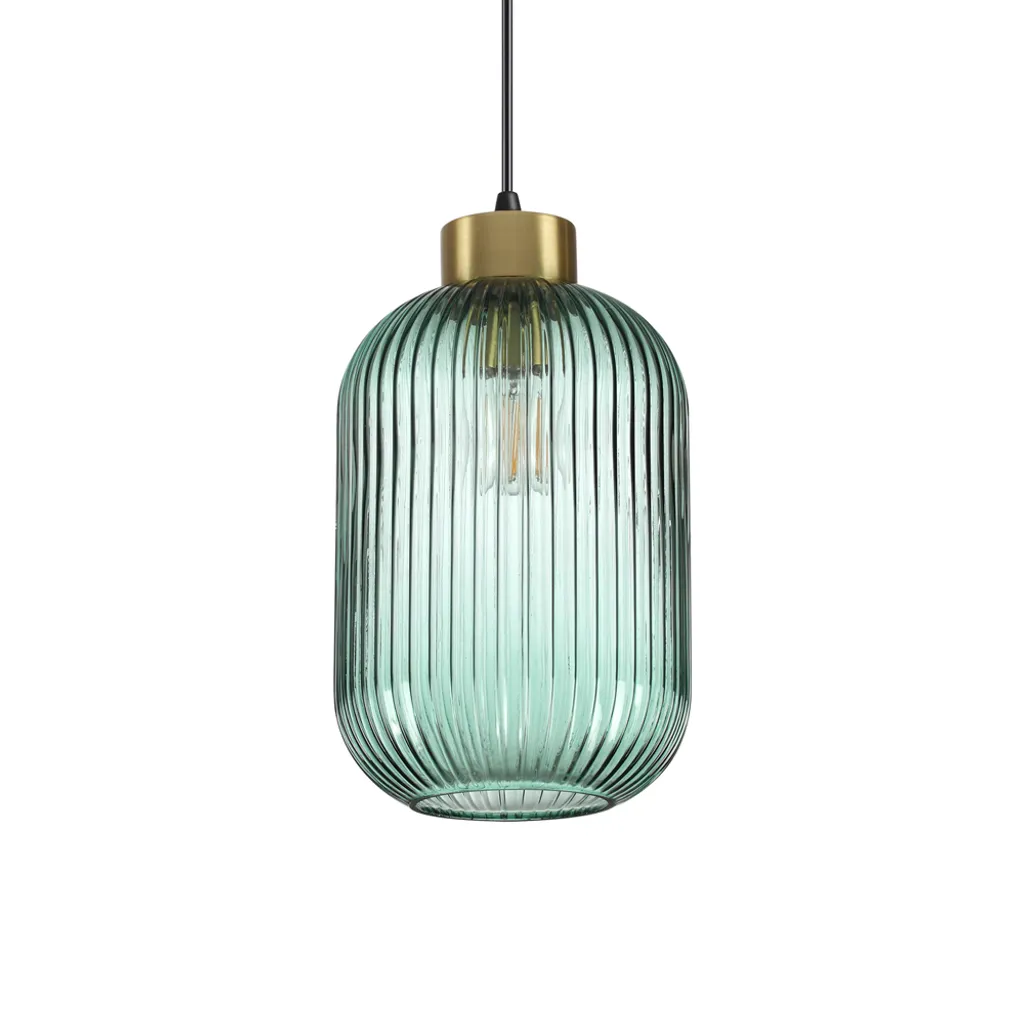 Suspension métal vert menthe robuste et facile à installer E27 Mint-3