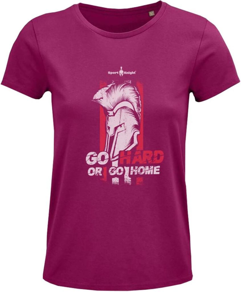 Sport-Knight Damen Fitness T-Shirt "Go Hard or Go Home" Organisch Classic