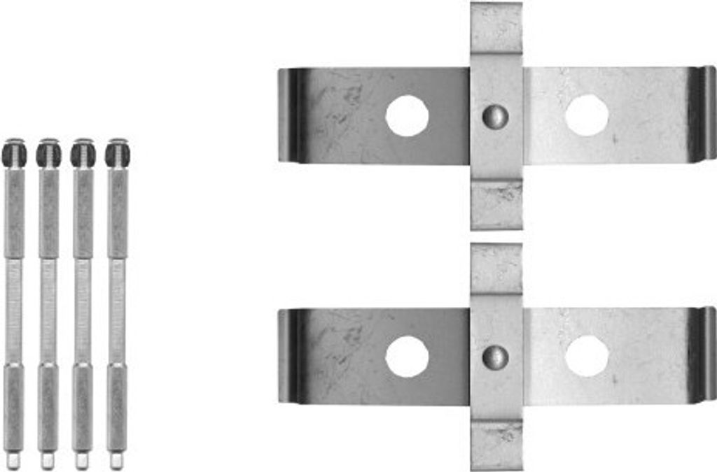 TEXTAR 82537100 Zubehörsatz Scheibenbremsbelag Vorne für LAND ROVER Range Rover Sport (L320) Range Rover Sport (L494) Range Rover III (L322)