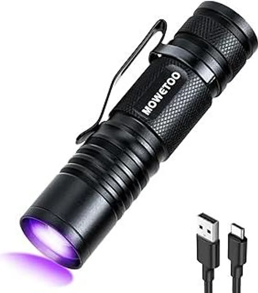 Lampada UV MOWETOO 395nm Professionale: Zoomabile e Ricaricabile USB