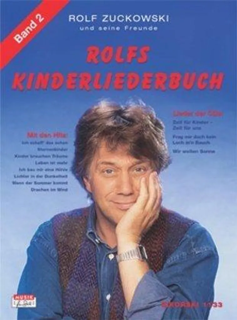 Livre de partitions musicales pour enfants Rolfs Kinderliederbuch II
