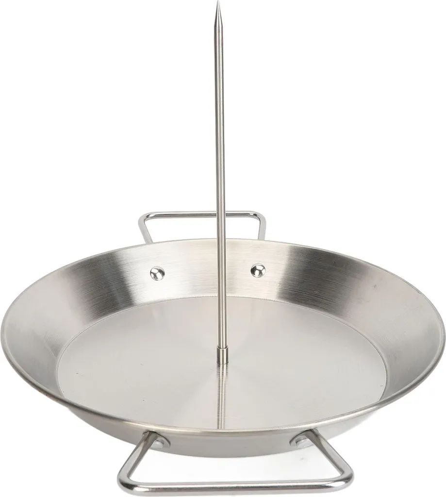 Barbecue vertical inox multifonctionnel et amovible sans brosse 50cm