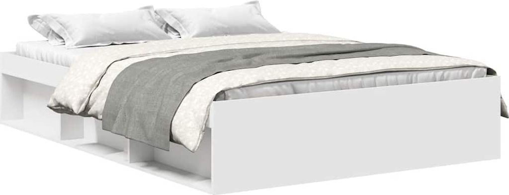 vidaXL Rám postele bílý 150x200 cm Obrázek produktu 