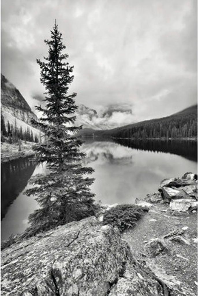 Duschrückwand BREUER Foto Bergsee 255 x 100 cm Produktbild 