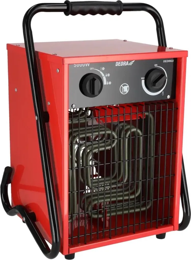 Chauffe-air électrique DEDRA DED9922 5000W 400V pour Atelier et Chantier