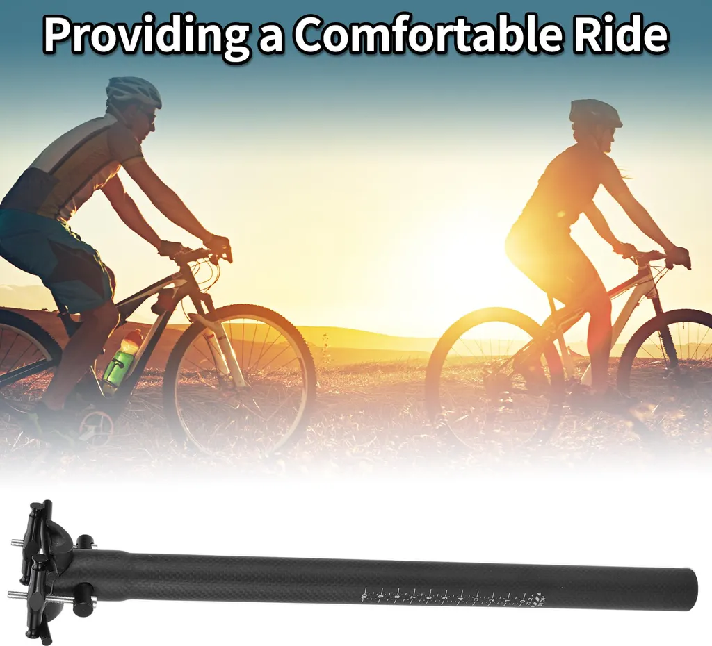 Tige de Selle Carbone Ultra Légère 27.2mm Finition Mate Haute Qualité