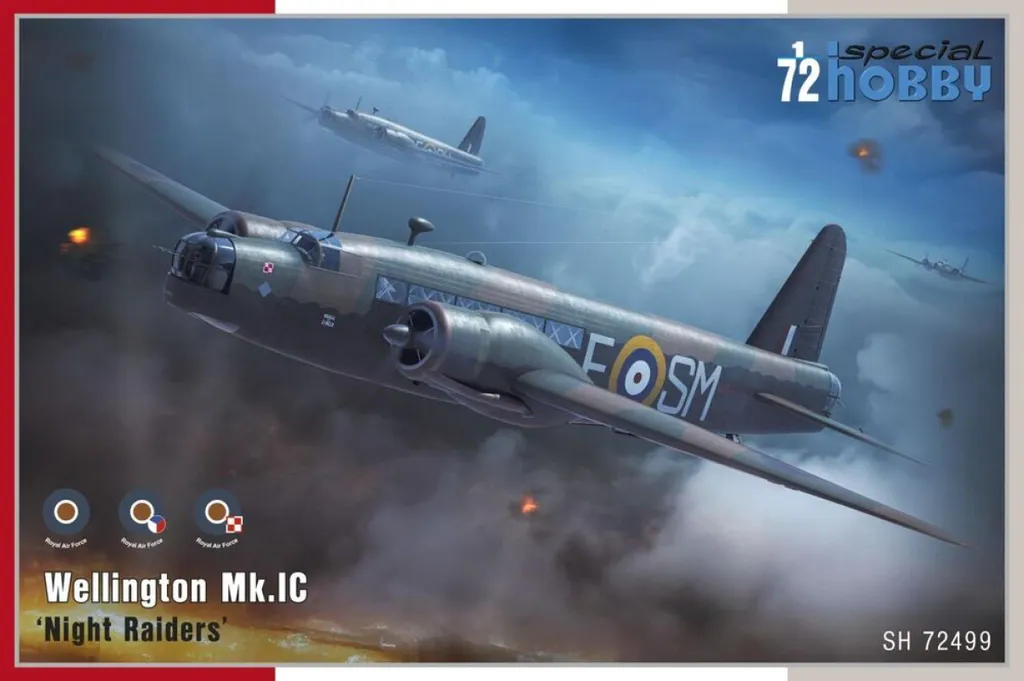 Vickers Wellington Mk.IC 1:72 Structure Géodésique et Détails Night